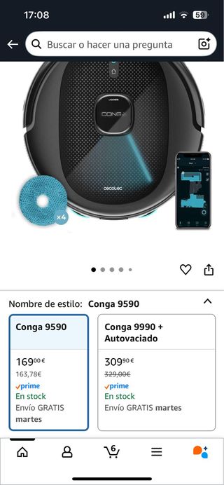 Conga 9590 Spin Revolution Robot Aspirador