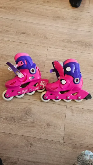 Patines Oxelo extensibles rosas y morados