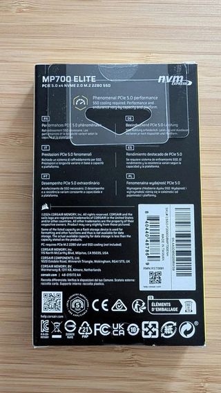 Corsair MP700 Elite SSD NVMe PCIe 5.0 2TB