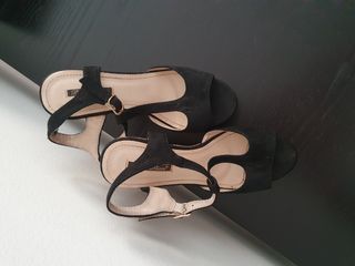Sandalias de plataforma negras