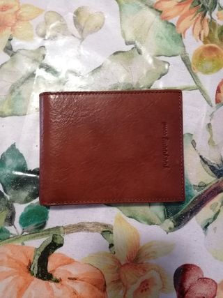 Portafoglio uomo in pelle marrone scuro Coveri