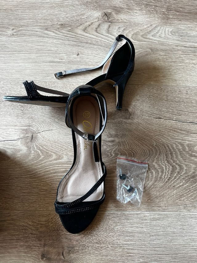 Tacones Alex Silva Negros Talla 37