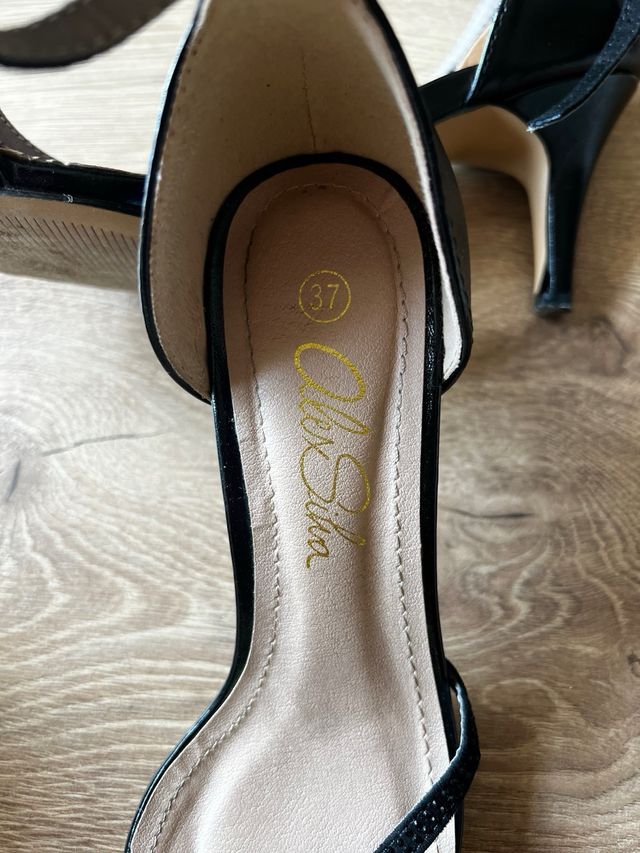 Tacones Alex Silva Negros Talla 37