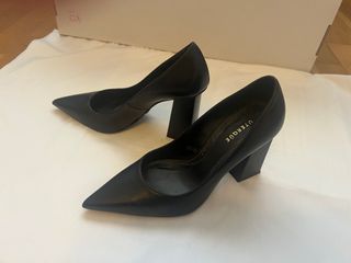 Zapatos Uterque Tacón Negro Talla 35