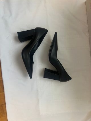 Zapatos Uterque Tacón Negro Talla 35