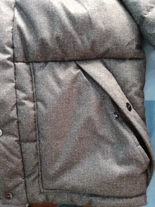 Chaqueta niño gris acolchada