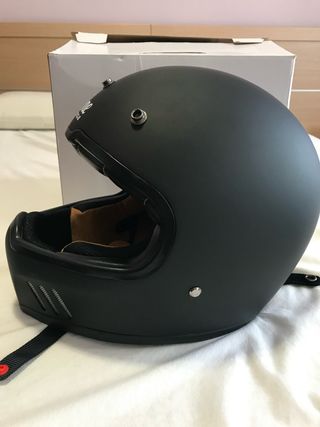 Casco Astone Súper Retro Negro Mate