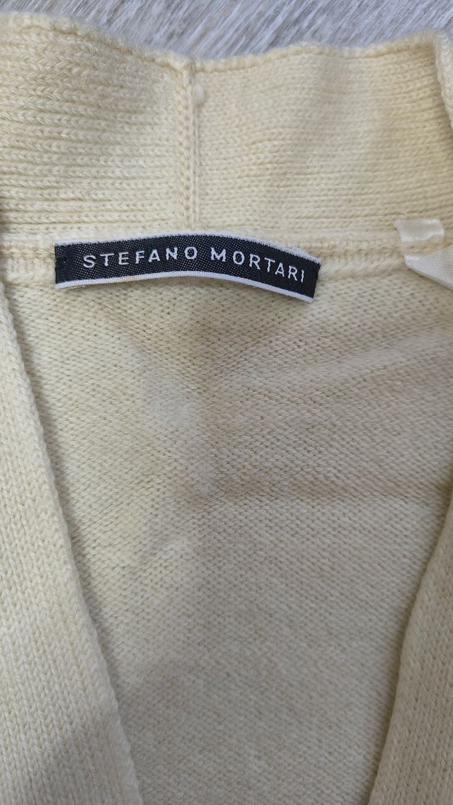 Cardigan Lana Merino Extrafine Beige