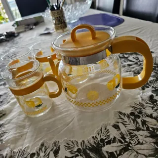 Juego Jarra y Vasos Limones