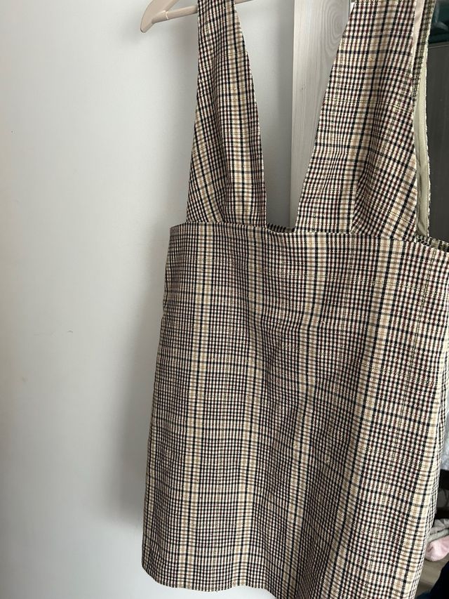 Vestido de tirantes a cuadros