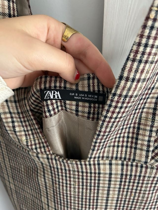 Vestido de tirantes a cuadros