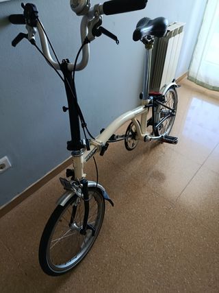 Bicicleta Plegable Brompton Beige
