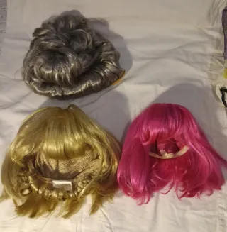 Kit 3 Pelucas Halloween/Carnaval