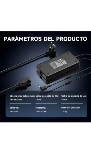 Cargador Portátil 230W para Acer