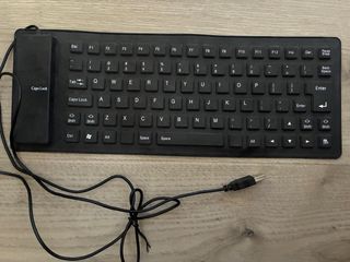 Teclado flexible de silicona USB — enrollable y re