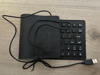 Teclado flexible de silicona USB — enrollable y re