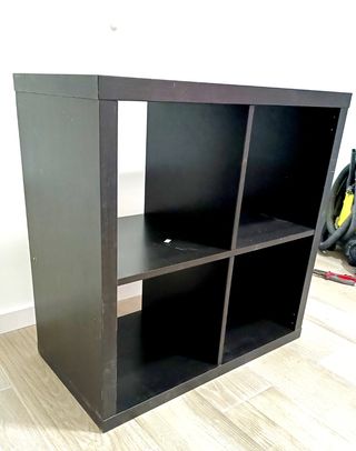 Estantería Kallax 4 huecos negra