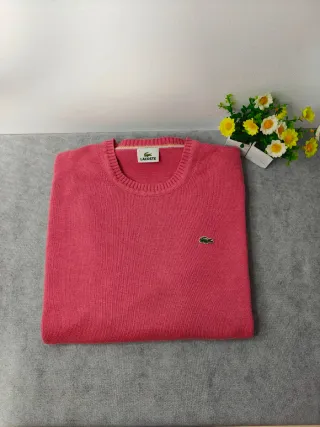 Jersey Lacoste rojo coral talla XL