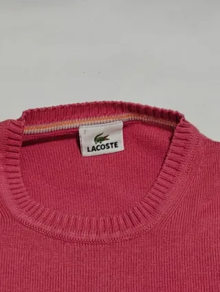 Jersey Lacoste rojo coral talla XL