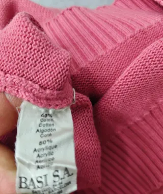 Jersey Lacoste rojo coral talla XL