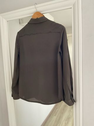 Camisa Massimo Dutti Satén Talla XS