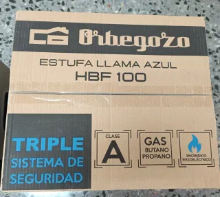 Estufa Gas Orbegozo HBF 100 Llama Azul