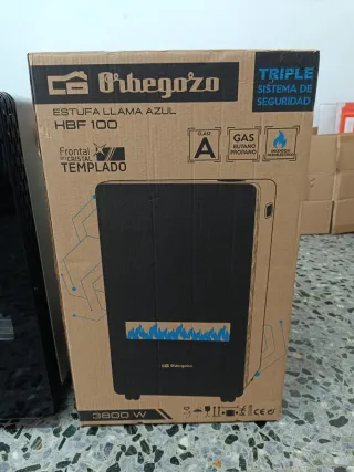 Estufa Gas Orbegozo HBF 100 Llama Azul
