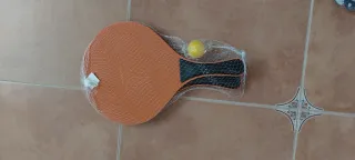 Palas de playa con pelota