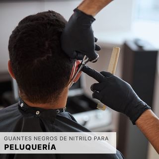 ✨ - Guantes nitrilo negro talla XS, guantes de nit