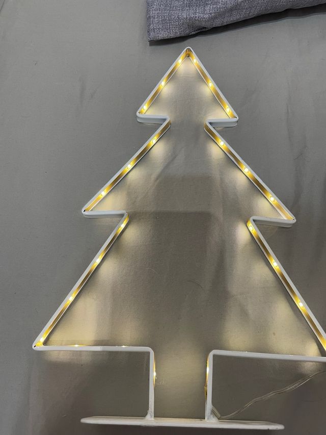 Adorno Navideño LED Árbol Blanco