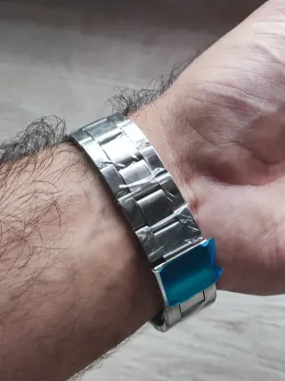 Reloj Geneva Negro y Plateado