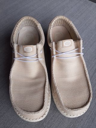 Scarpe Hey Dude beige/panna uomo/donna