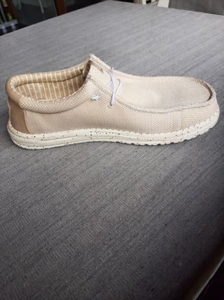 Scarpe Hey Dude beige/panna uomo/donna