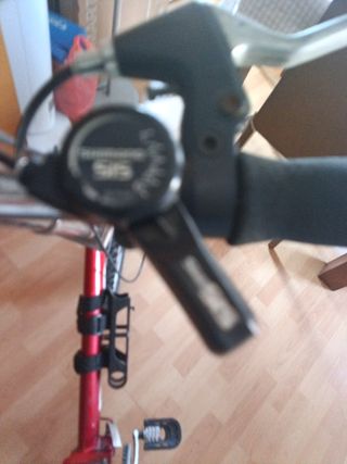 Bicicleta plegable roja