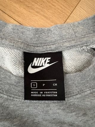 Sudadera Nike Vintage Negra y Gris