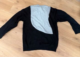 Sudadera Nike Vintage Negra y Gris