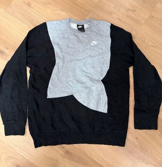 Sudadera Nike Vintage Negra y Gris