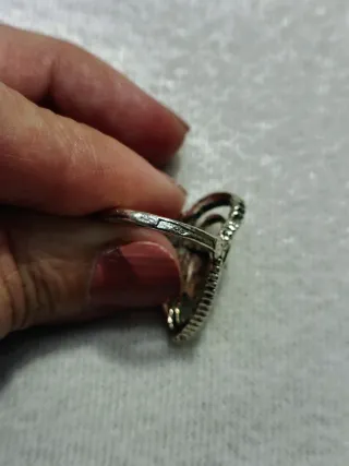 Anillo Plata Antigua Madre Perla