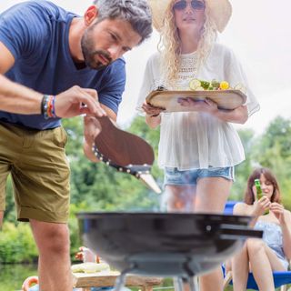 ✨ - Relaxdays Soplador Barbacoa Manual, Hierro-Mad