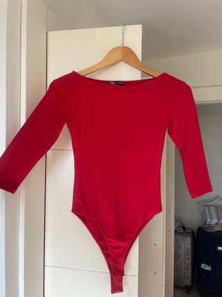 Body Zara Rojo Talla XS