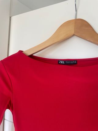 Body Zara Rojo Talla XS