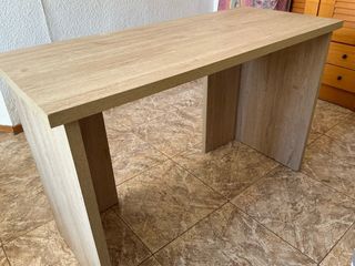 Escritorio de madera color beige/marrón