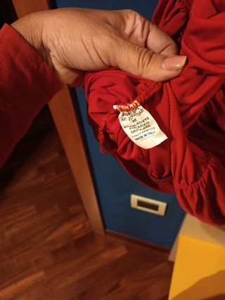 Vestito Zilki rosso con ruches