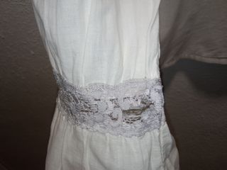 Camisa bordada vintage blanca de mujer