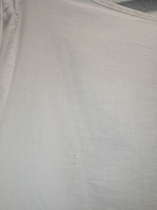 Camisa bordada vintage blanca de mujer