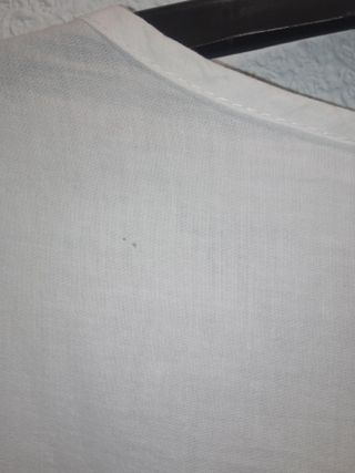 Camisa bordada vintage blanca de mujer