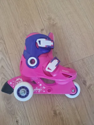 Patines Oxelo niña rosas y morados