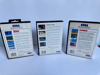 3 Cajas Juegos Sega Máster System 