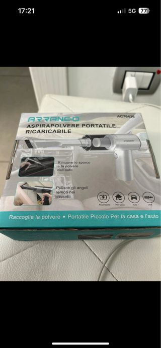 Mini aspirapolvere auto portatile