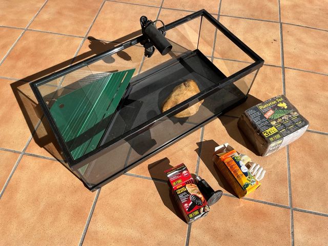 Terrario Reptiles + Lámparas Térmicas